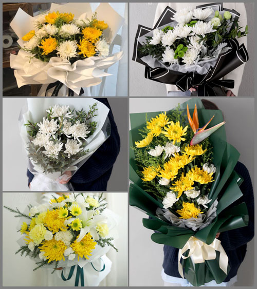 福建莆田秀屿区笏石镇来塘村白事花束代送